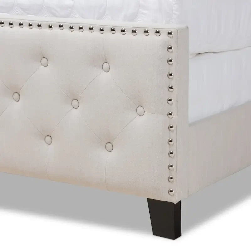 Copper Grove Enzers Upholstered Button-tufted Panel Bed