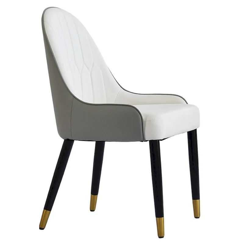 Set of 2 Modern Upholstered PU Leather Dining Chair