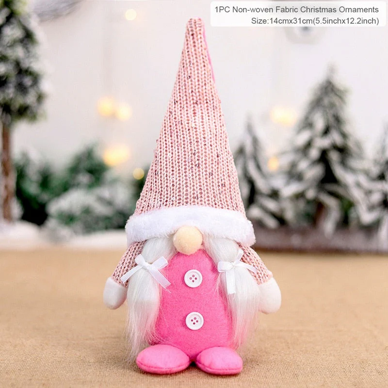 HULIANFU Santa Claus Christmas Doll Merry Christmas Decorations for Home Elk Christmas Ornaments Xmas Tree Decor  Navidad Natal Gifts - Deanwangkt
