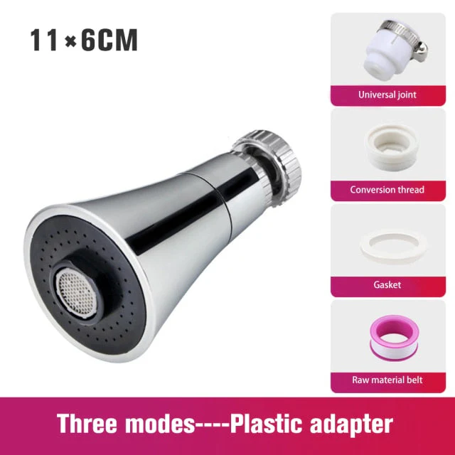 HULIANFU Universal Kitchen Water Faucet Adjustable Pressure 360 Degree Rotating Water Tap Head  Water Saving Shower Faucet Nozzle Adapter - Deanwangkt