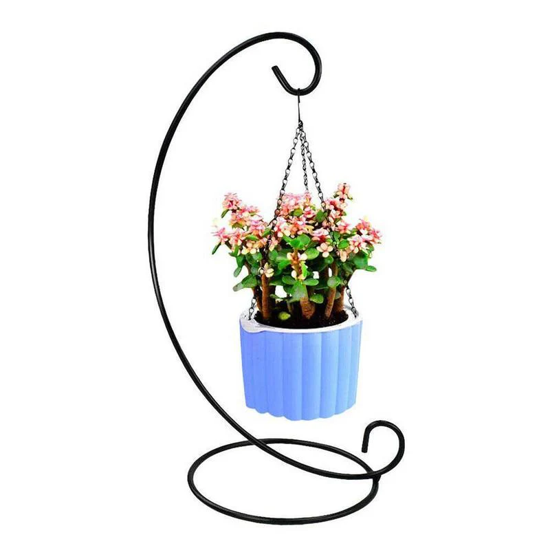 HULIANFU 2026  Christmas Bauble Holder Ornaments Hanging Display Stand L Metal Shape Hanger Plant Stand Wrought Iron Holder Flower Basket - Deanwangkt