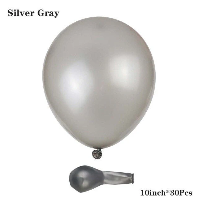 HULIANFU Silver Black Style Foil Letter Number Balloons Baby Shower Helium Ballon Happy Birthday Kids Adult Party Decoration Supplies - Deanwangkt