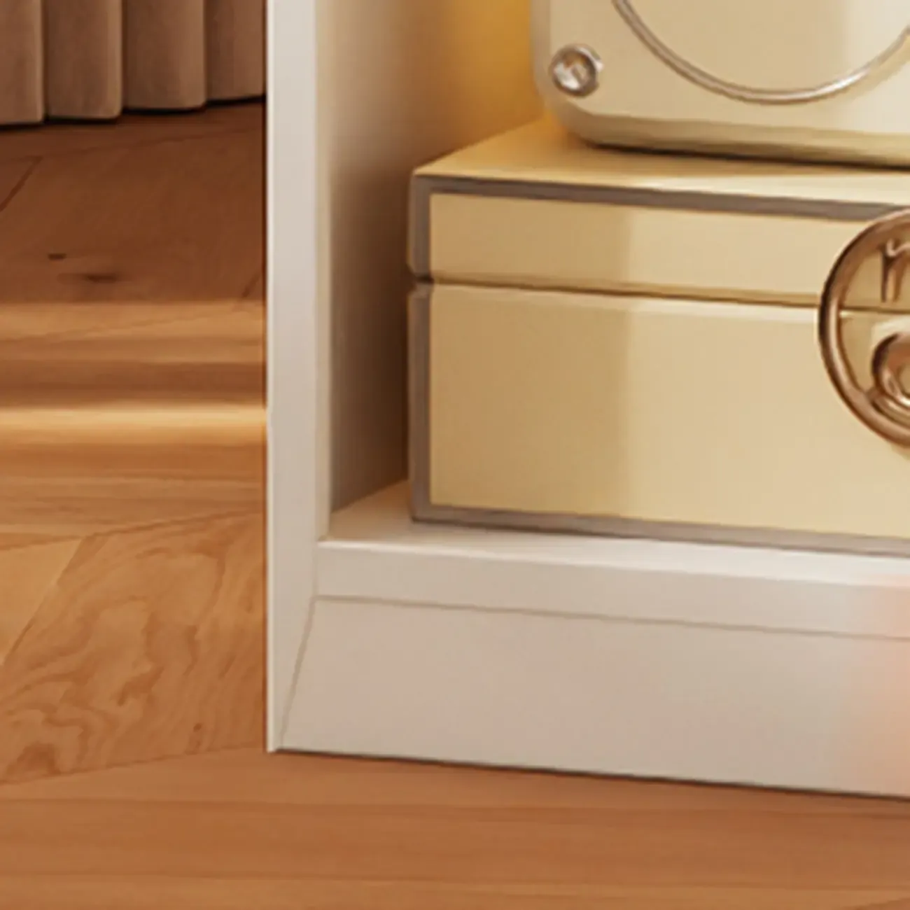 Narrow White Wooden Closed Back Tall Bookshelves