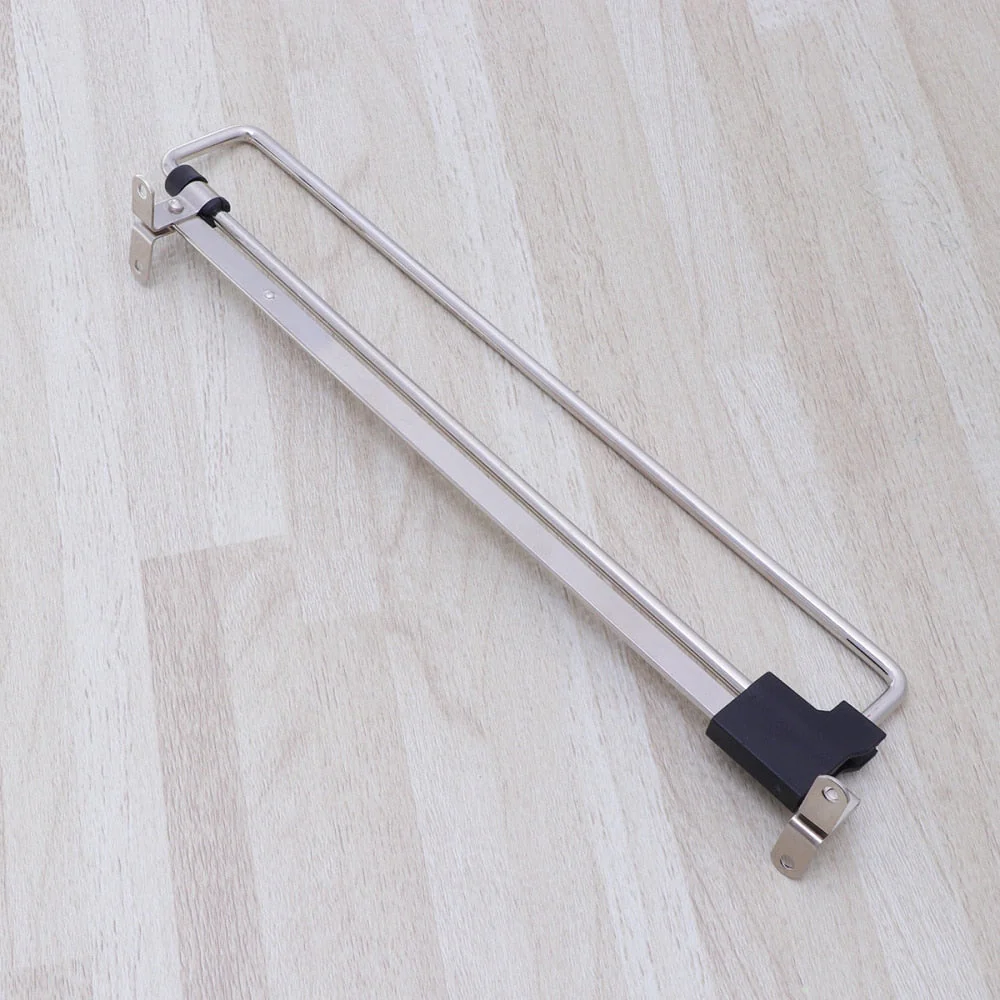 HULIANFU Stainless Steel Retractable Wardrobe Rail Clothes Hanger Towel Coat Racks Closet Rod (Simplified Type,Silver) - Deanwangkt
