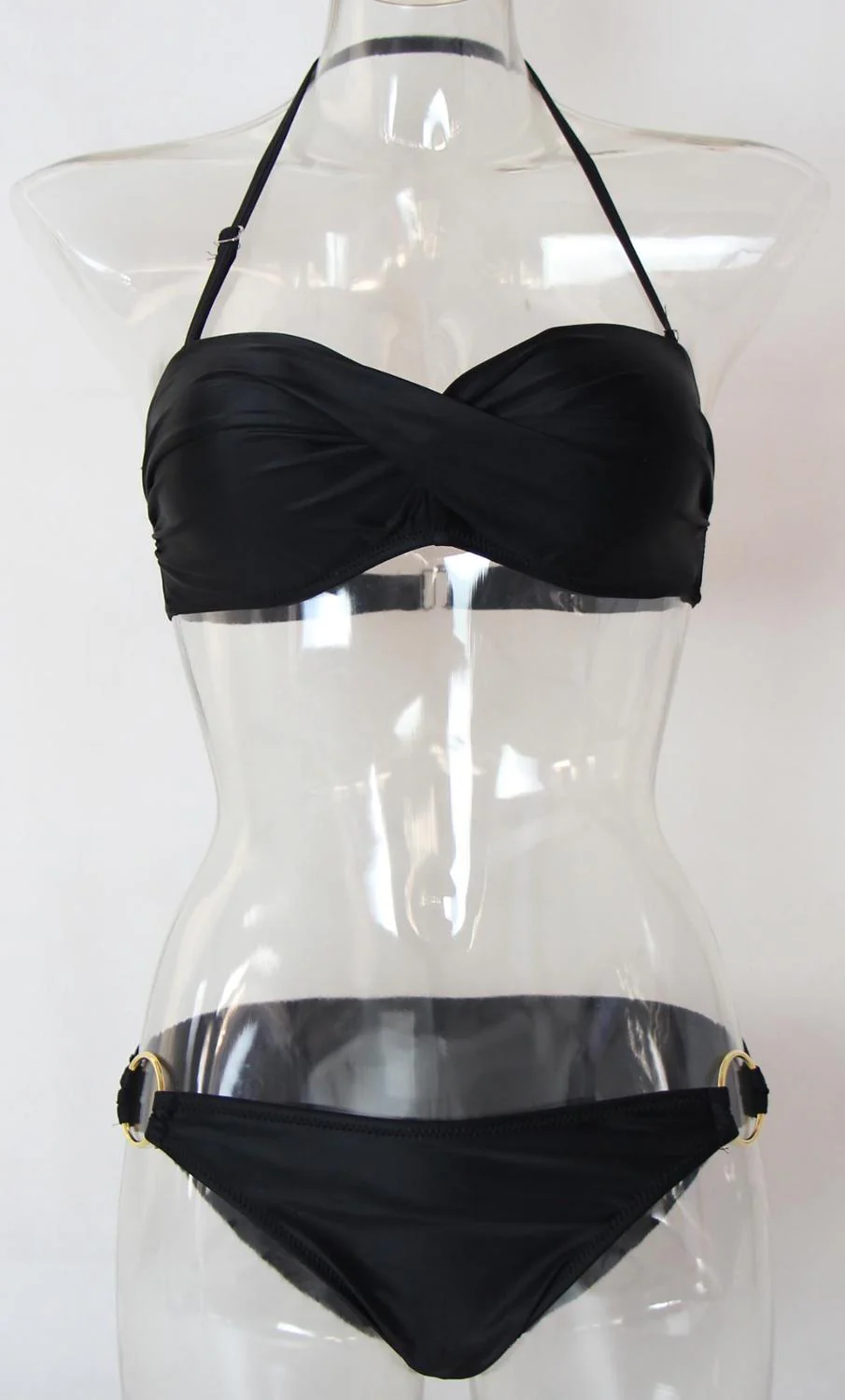 Brazilian Biquinis Women Sexy Push Up Bathing Suits Ring Design Beach Swim Wear Bandeau Strapless Bikini Set Maillot De Bain de - Deanwangkt