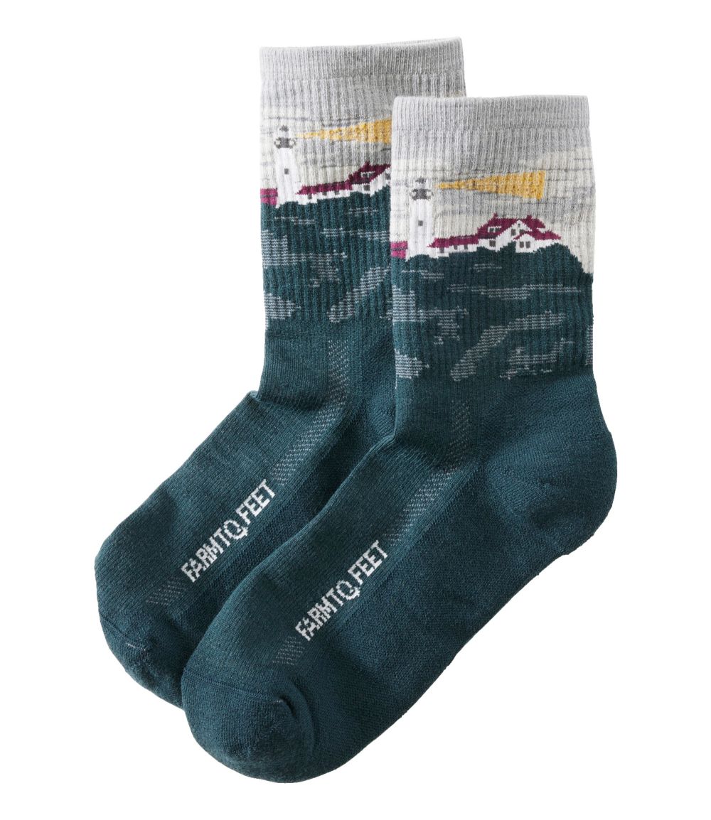 Adults' Farm to Feet Portland Headlight Lighthouse Light Cushion 3/4 Crew Sock