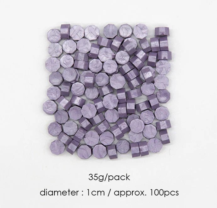 HULIANFU Sealing Wax Seal Stamp Wax Beads 100pcs for lovers craft happy new year gift Wedding invitation envelop gold stamper colorful - Deanwangkt