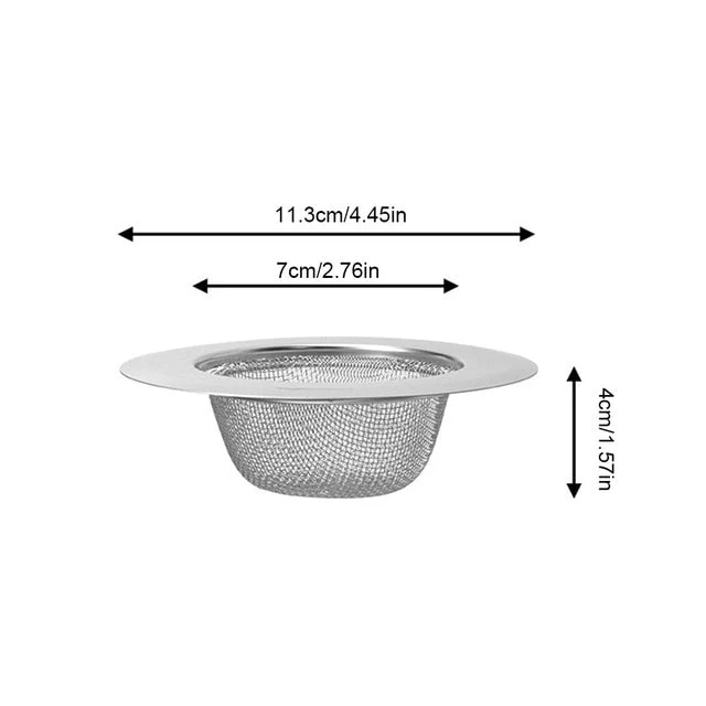 HULIANFU Stainless Steel Sink Strainer Waste Disposer Outfall Strainer Sink Filter Hair Sewer Outfall Kitchen Accessories Kitchen Tool - Deanwangkt