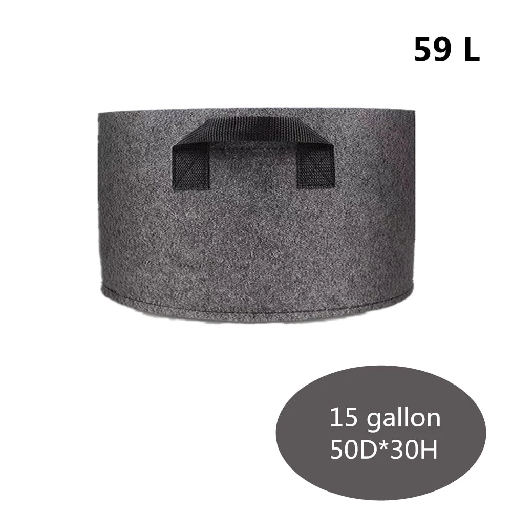 HULIANFU Planting Bag Black/Grey Potato Fabric Vegetable Seedling  growing pot garden tools 1-15 Gallon Eco-Friendly Grow bag - Deanwangkt