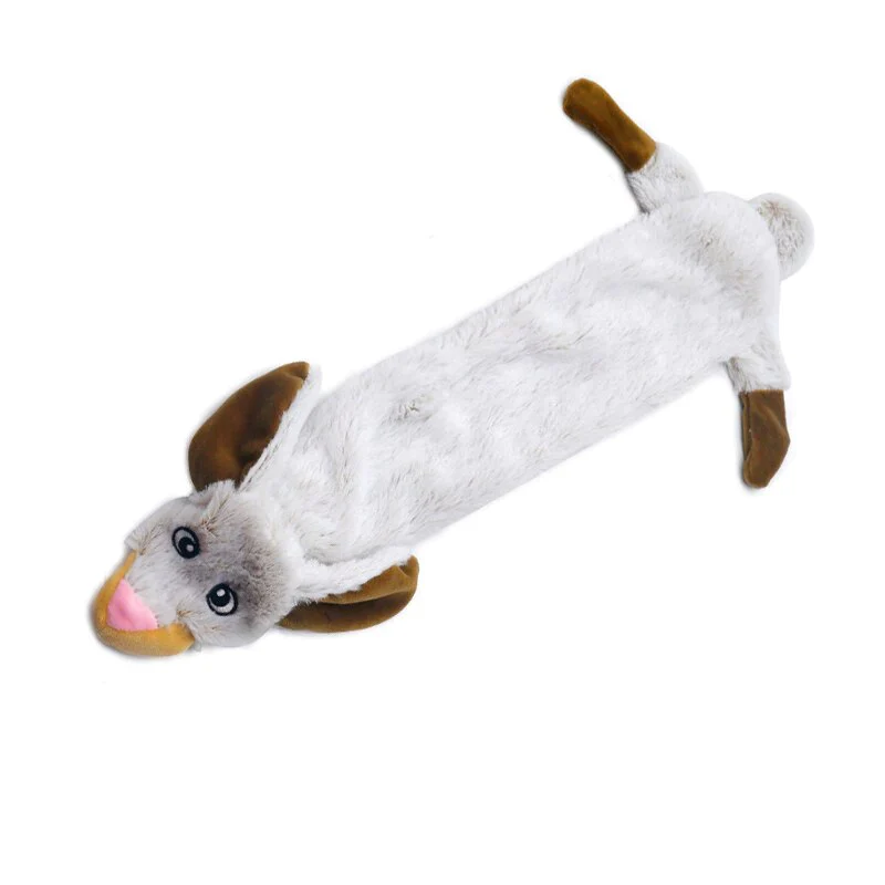HULIANFU New Cute Plush Toys Squeak Pet Wolf Rabbit Animal Plush Toy Dog Chew Squeaky Whistling Involved Squirrel Dog Toys - Deanwangkt