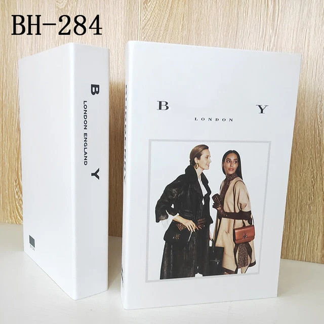 HULIANFU Ins Fashion Fake Books for Decoration Home Decor Coffee Table Book Simulation Prop Book Model Hotel Room Unopenable Box Book - Deanwangkt