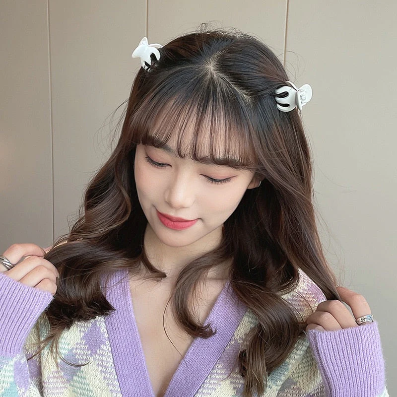 HULIANFU Sweet Solid Color Hair Clip for Women Girls Hair Claw Chic Barrettes Claw Crab Hairpins Styling Fashion Spring Hair Accessories - Deanwangkt