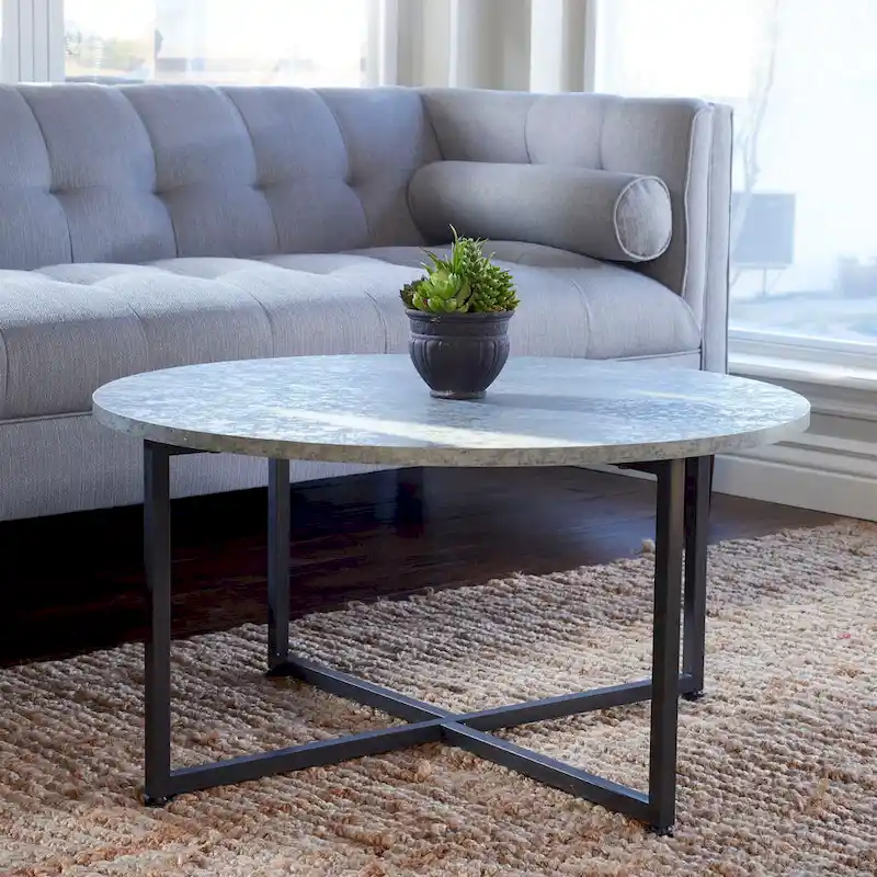 Household Essentials Round Coffee Table - 31.5