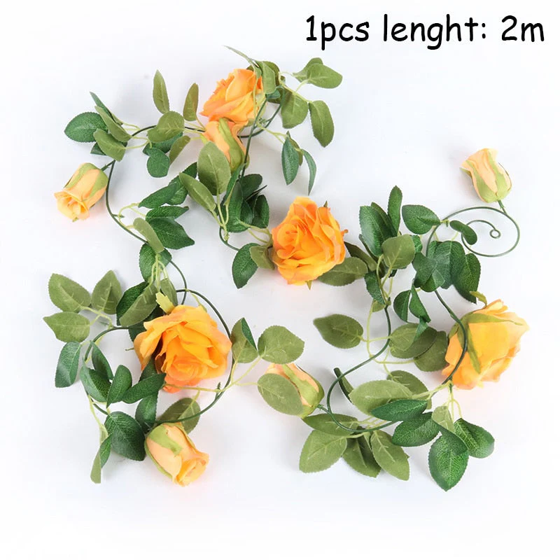 HULIANFU Wedding Decoration 10-40cm Rattan Wreath Metal Hoop Wreath Decor Floral Hoop Christmas Decor for Home Hanging Artificial Flower - Deanwangkt