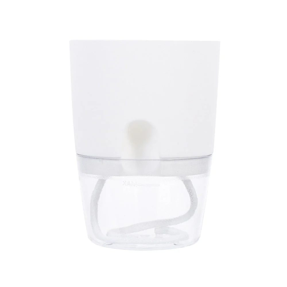 HULIANFU Lazy Self-watering Flowerpot Automatic Water Absorption Succulent Aquaculture Transparent Round Plastic Hydroponic Flowerpot - Deanwangkt
