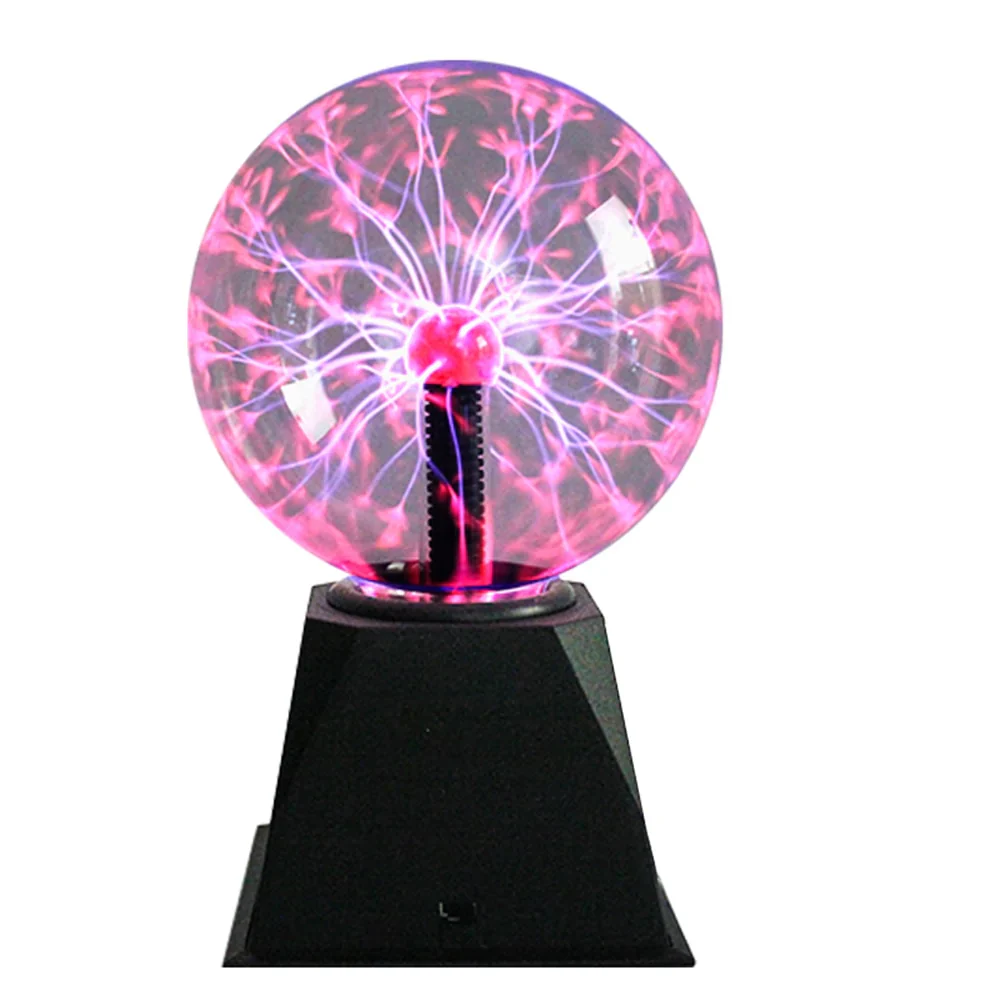 HULIANFU Novelty Glass Magic Plasma Ball Light 3 4 5 6 inch Table Lights Sphere Nightlight Magic Plasma Night Lamp - Deanwangkt