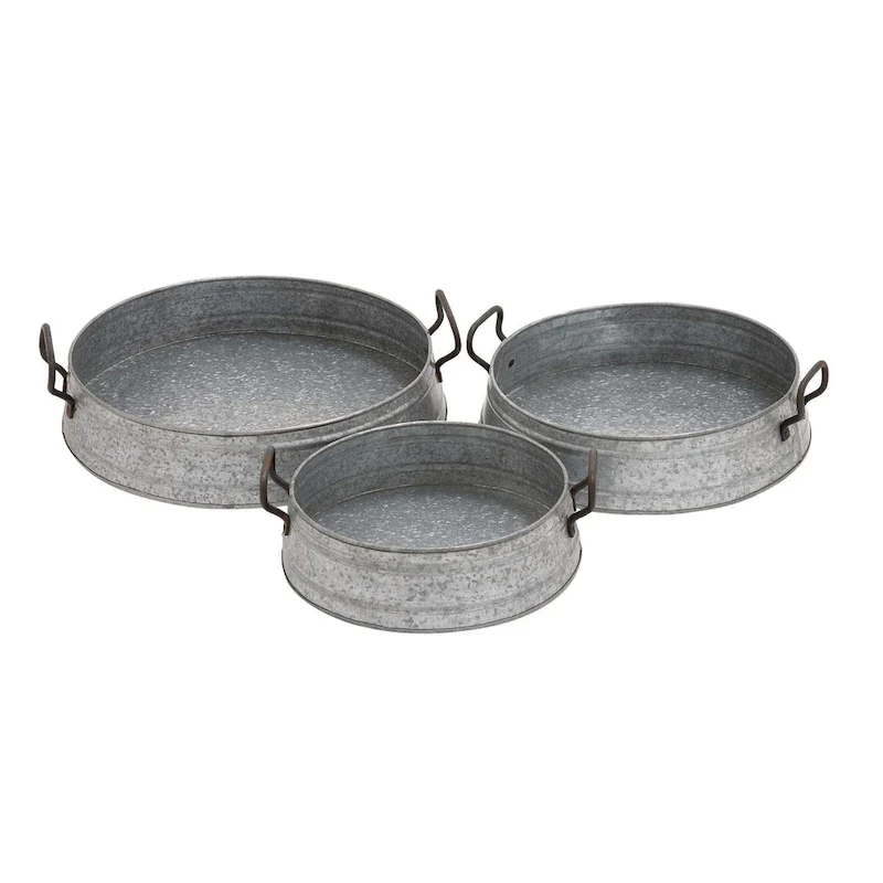 Metal Tray - Set of 3 - Roche River Decor