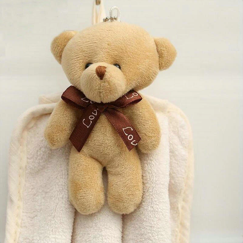 HULIANFU Quick-Dry Hand Towel Cute Bear Coral Fleece Holdable Kitchen Toilet Towel Absorbent Wipe Plush Hand Towel Bathroom Hanging Towel - Deanwangkt