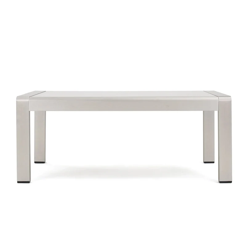 Aviara Aluminum Loveseat and Coffee Table by Christopher Knight Home