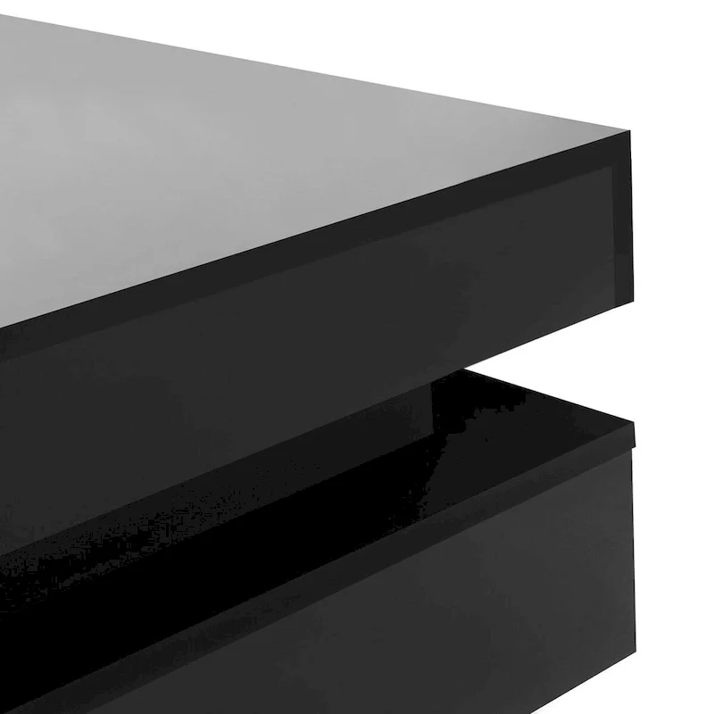 Stylish High Gloss Coffee Table with 4 Drawers