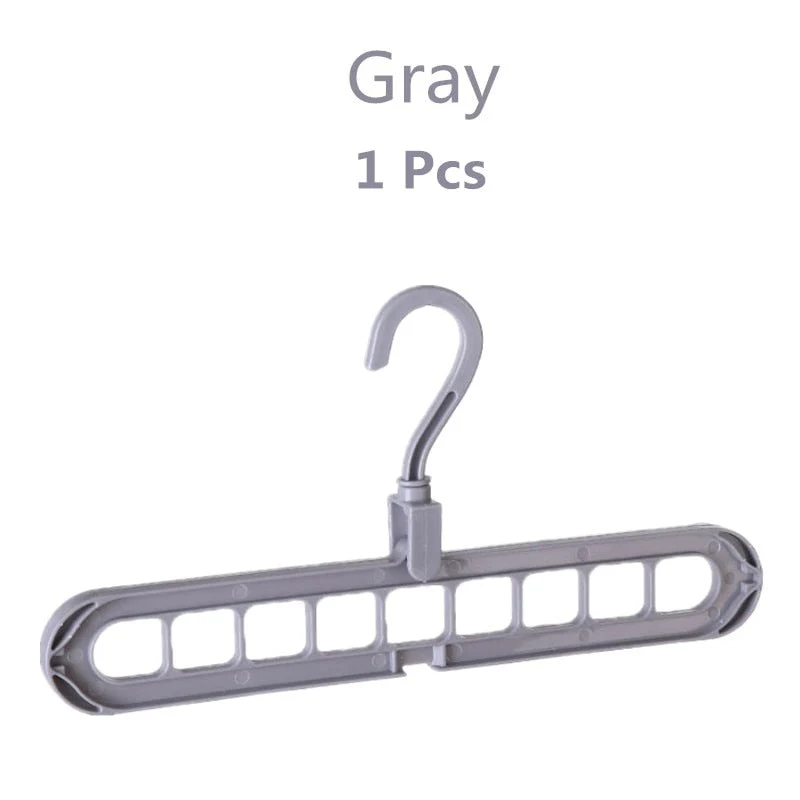 HULIANFU Magic 9-hole Support Circle Clothes Hanger Clothes Drying Rack Multifunction Plastic clothes rack Home Storage Hangers - Deanwangkt