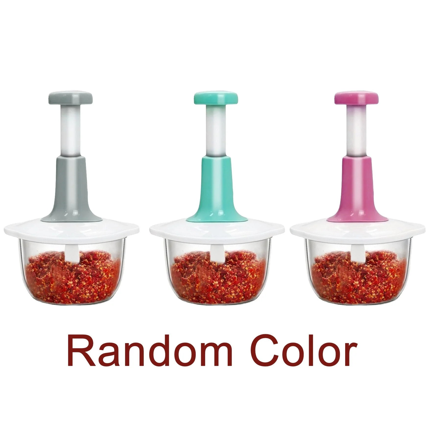 HULIANFU Manual Vegetable Mincers Press Type Household Garlic Meat Cutter Grinders Whisk Stirre Kitchen Food Chopper Mini food Processor - Deanwangkt