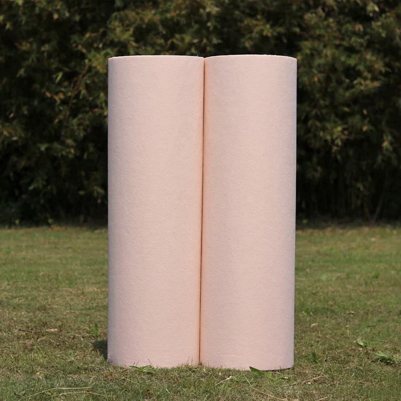 HULIANFU Non-slip Wedding Aisle Runner Champagne White Wedding Carpet Party Event Floor Rugs Indoor Outdoor Wedding Carpet Aisle Runner - Deanwangkt