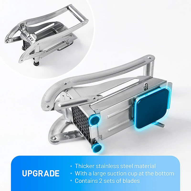 HULIANFU Stainless Steel French Fries Cutters Potato Chips Strip Cutting Machine Maker Slicer Chopper Dicer Home Kitchen Gadgets - Deanwangkt