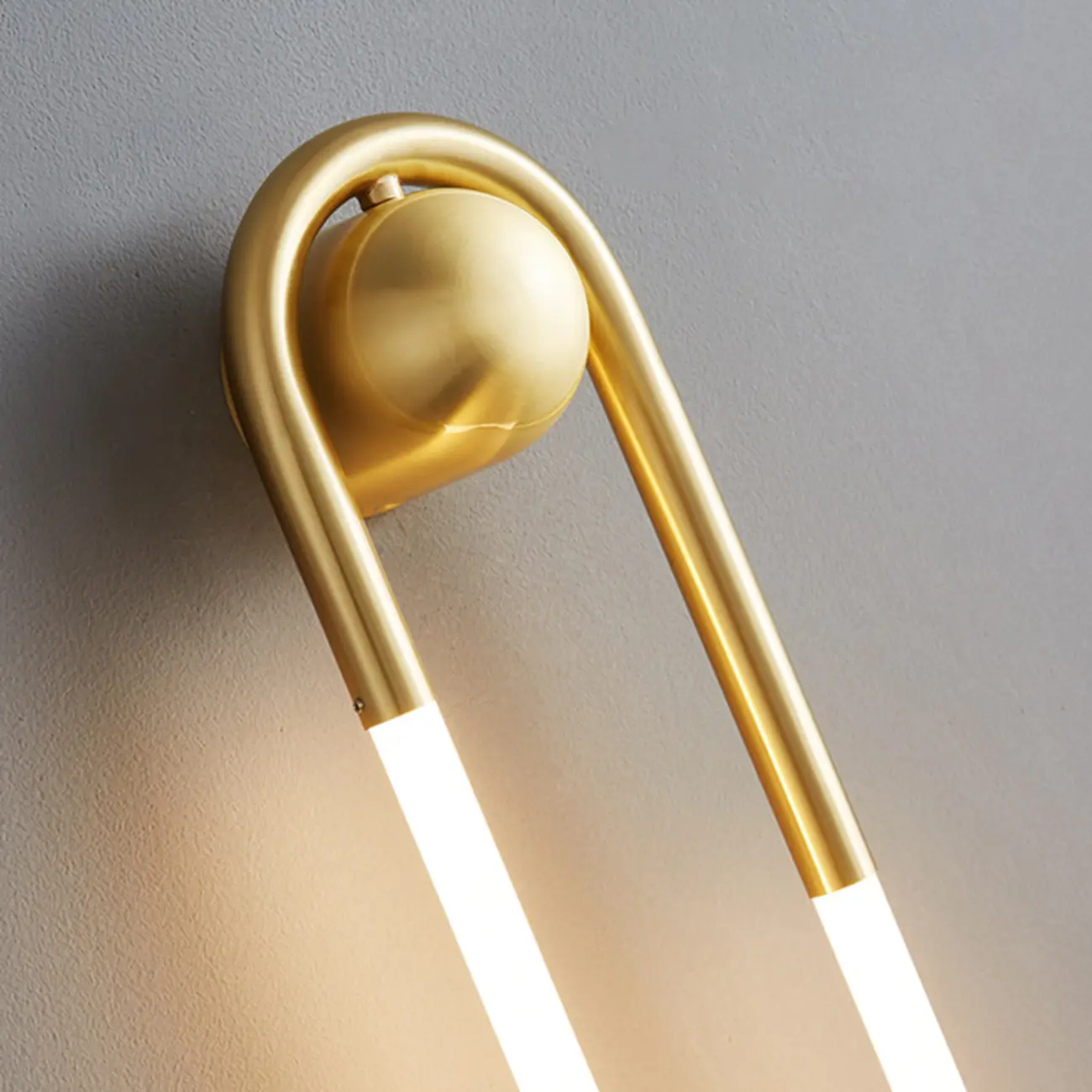 Modern Gold LED Oval Vanity Wall Light