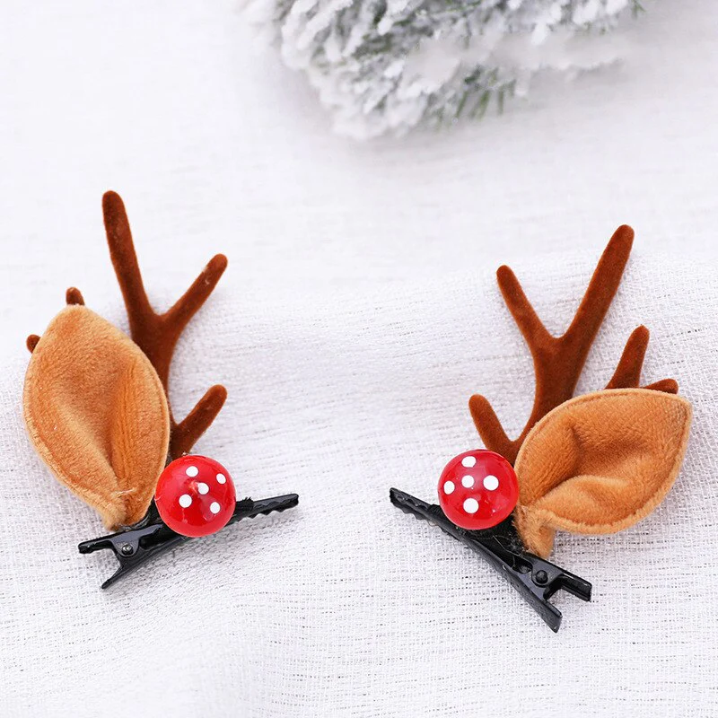 HULIANFU 2026  Christmas Headband Adornment Cute Antler Festival Style Headband Reindeer Ornaments Party Horns Cosplay Accessories - Deanwangkt