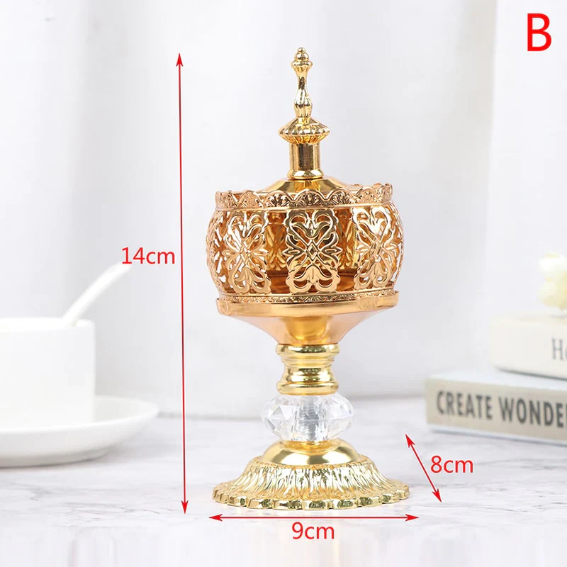 HULIANFU Middle East European Creative Lace Incense Burner Metal Craft Ornaments Incense Burner Spiritual Decor Incense Burner Arabic New - Deanwangkt