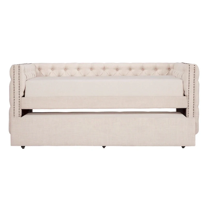 Knightsbridge Twin Tufted Nailhead Daybed by iNSPIRE Q Artisan