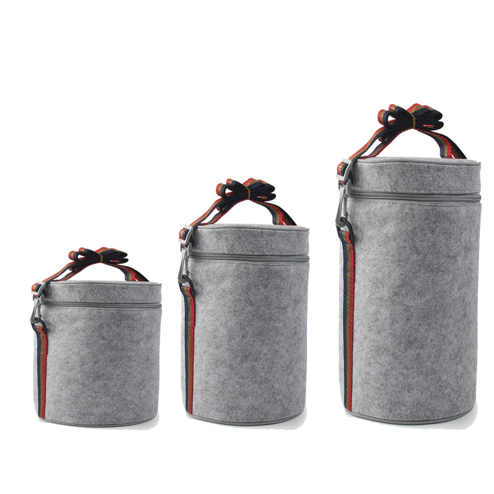 HULIANFU Portable Stainless Steel Thermal Lunch Box for Food Office Lunchbox Bento Boxs Thermos Lunch Box Food Container with Lunch Bag - Deanwangkt