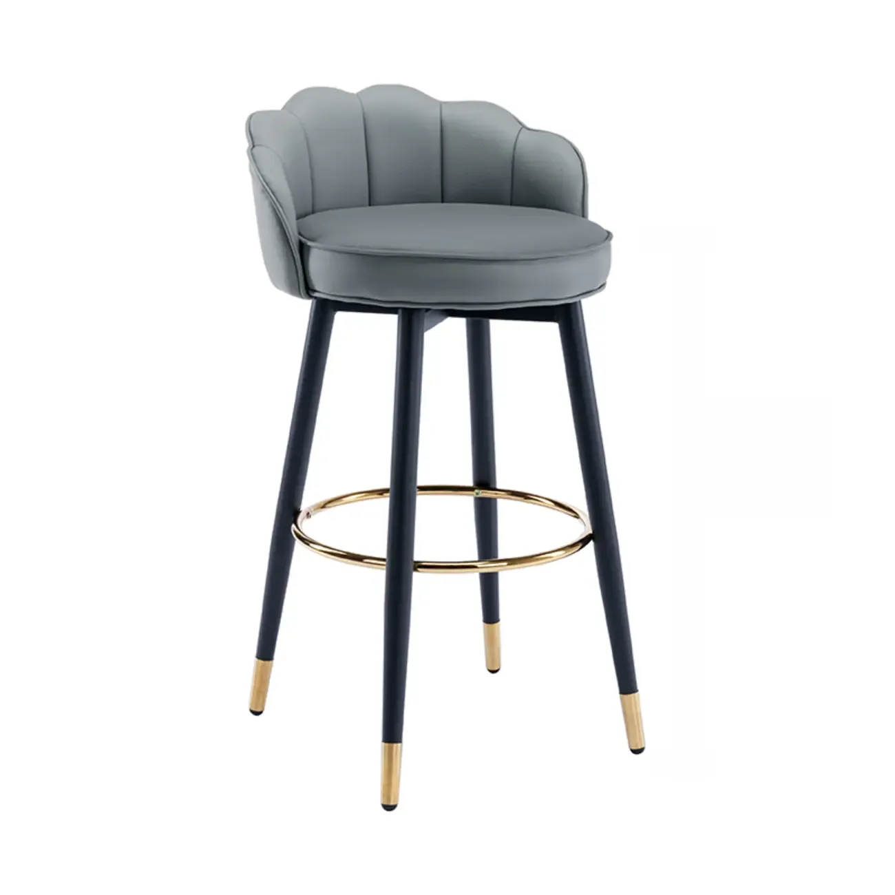 360¡ã Swivel Leather Bar Stool Counter Height