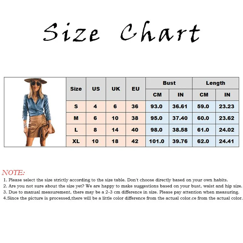 Denim Shirts For Women Long Sleeve Tops Blouses Women Clothes Autumn And Winter Denim Shirt Lady New Top Slim Sexy Denim Shirt - Deanwangkt