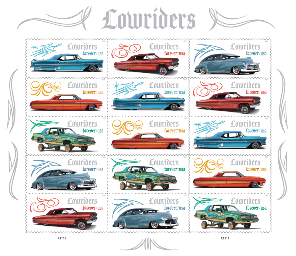 Lowrider culture celebrated with commemorative stamps - TWENTYSTAMPS