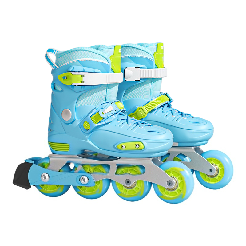 Adjustable Kids Inline Skates, Sky Blue