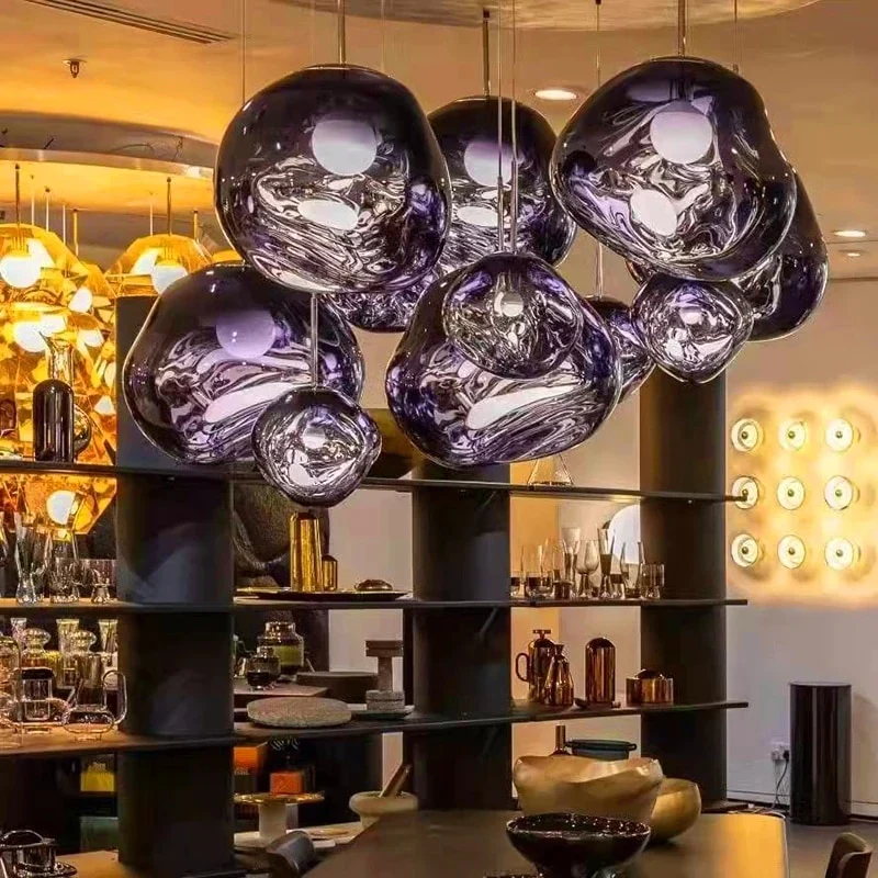 HULIANFU Nordic Led Pendant Lights Lighting Modern Macaron Deco Pendant Lamp Creative Industrial PVC Lava Lamp Loft Bar Cafe Hanging Lamp - Deanwangkt