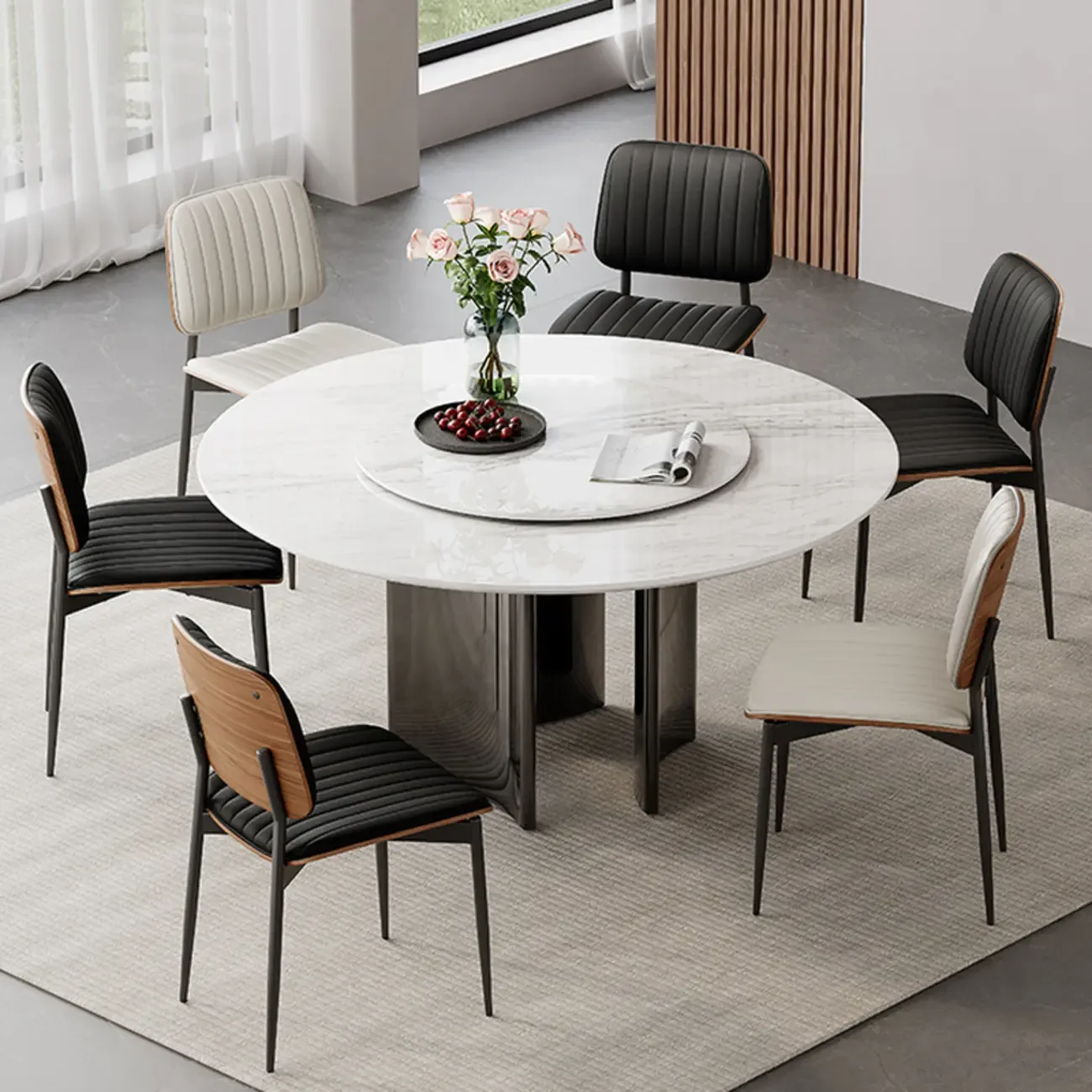 Modern Faux Leather Upholstered Side Chair