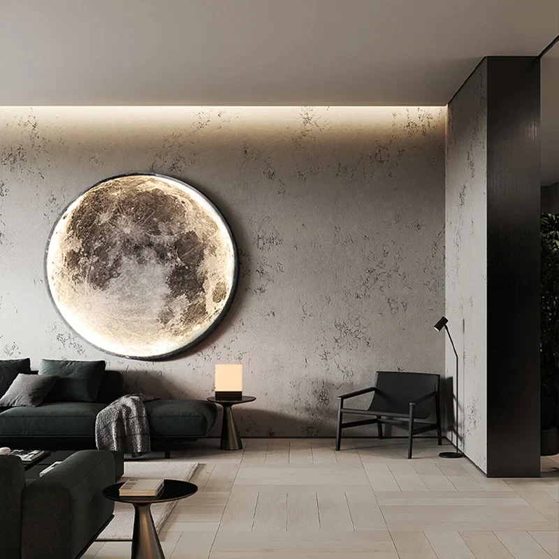 HULIANFU Modern LED Wall Lamp Moon Indoor Lighting For Bedroom Living Hall Room HOME Decoration Fixture Lights decorate Lusters Lamps - Deanwangkt