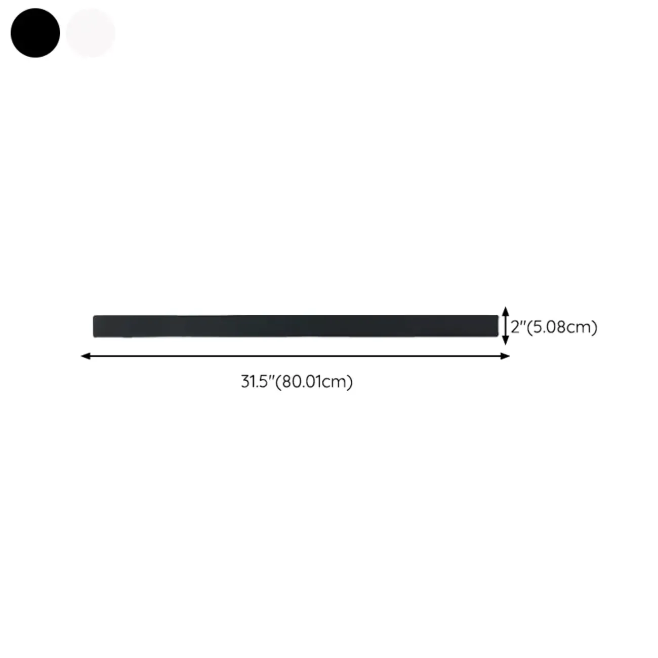 Modern up & Dowm Wall Light with Acrylic Shade Dimmable