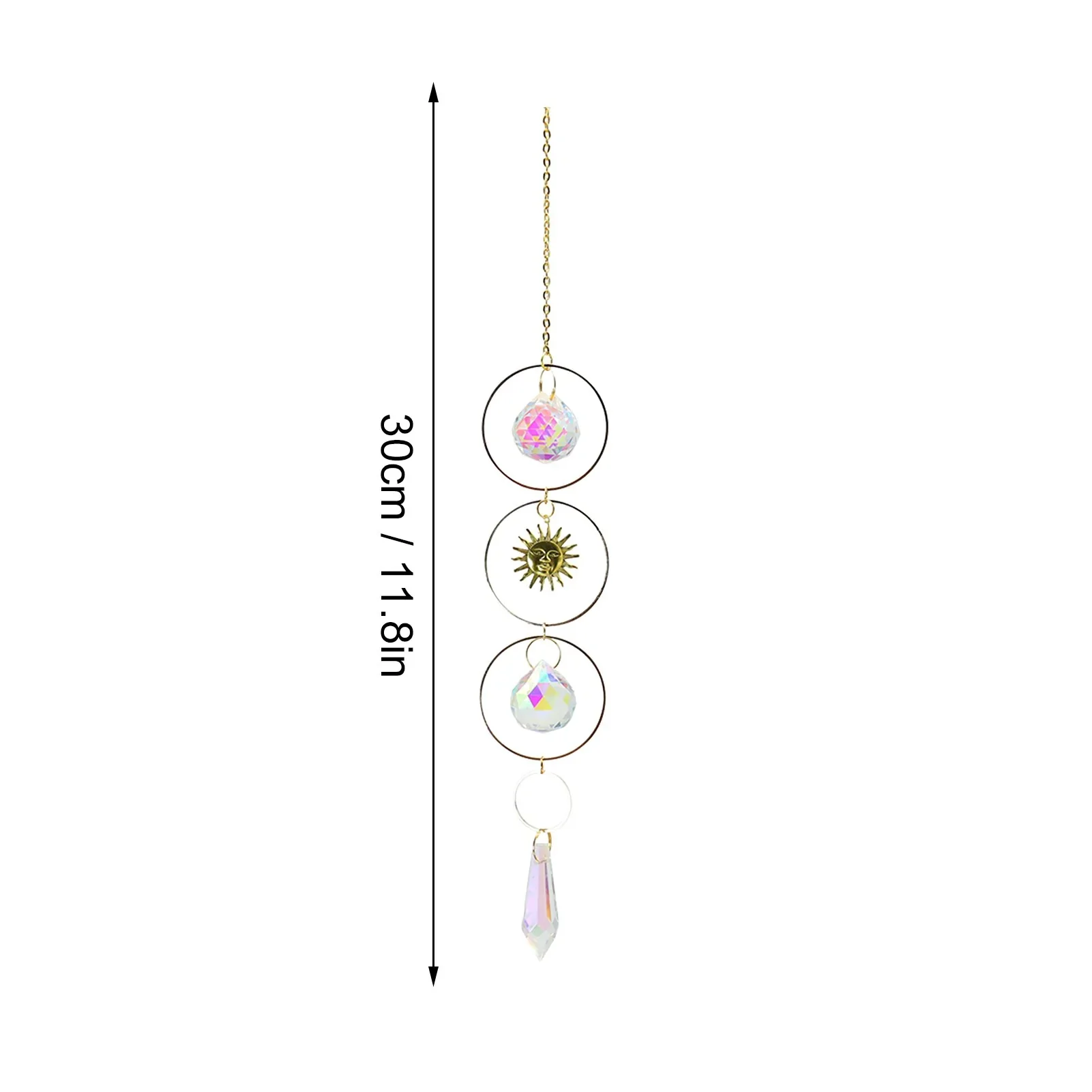 HULIANFU New Indian Style Dreamcatcher Moon Handmade Wind Chimes Wall Ornament Girls Room Decoration Feather Dream Catcher - Deanwangkt