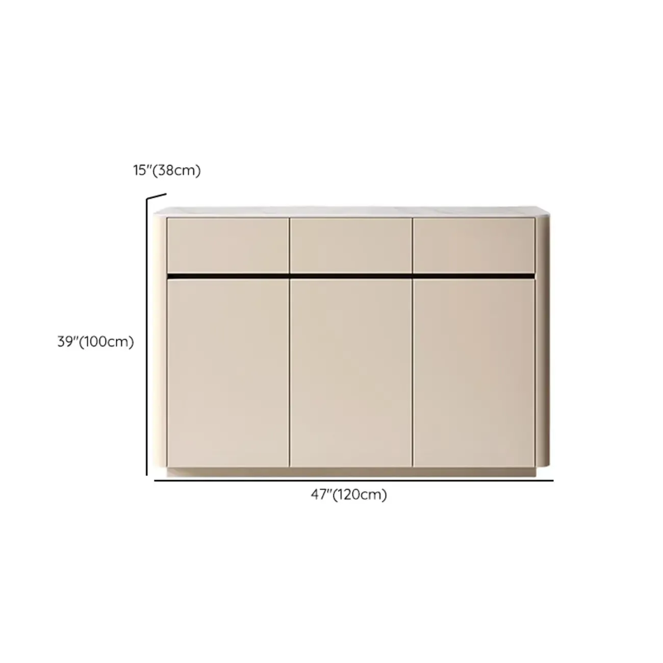 Modern Metal Shoe Cabinet with Khaki Finish