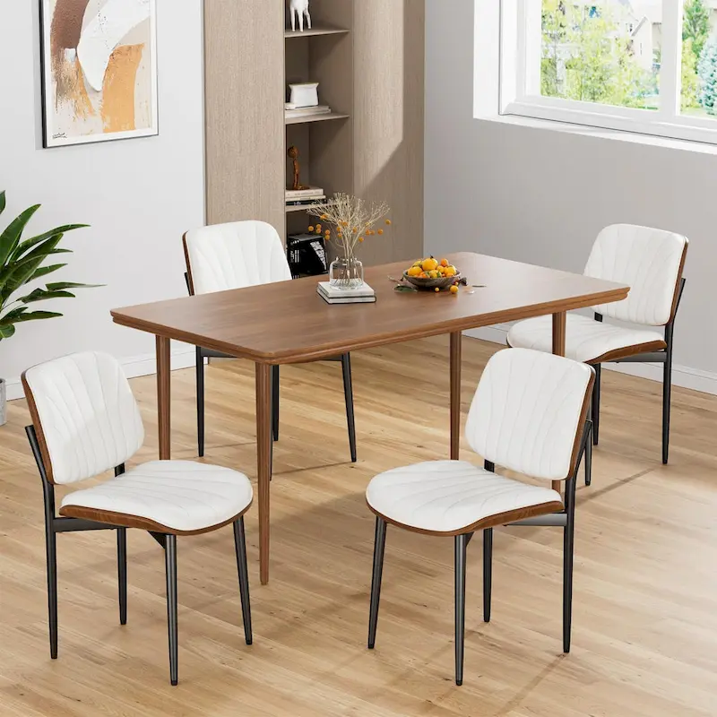 Mid Century Modern Dining Chairs, Upholstered Dining Chairs Set of 2