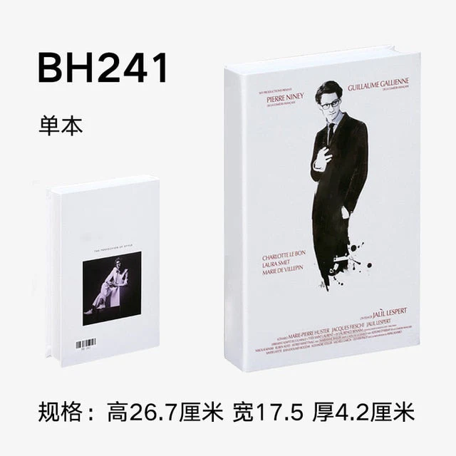 HULIANFU Ins Fashion Fake Books for Decoration Home Decor Coffee Table Book Simulation Prop Book Model Hotel Room Unopenable Box Book - Deanwangkt