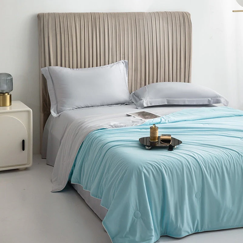 HULIANFU Peter Khanun Cooling Blankets Smooth Air Condition Comforter Lightweight Summer Quilt with Double Side Cold & Cooling Fabric - Deanwangkt