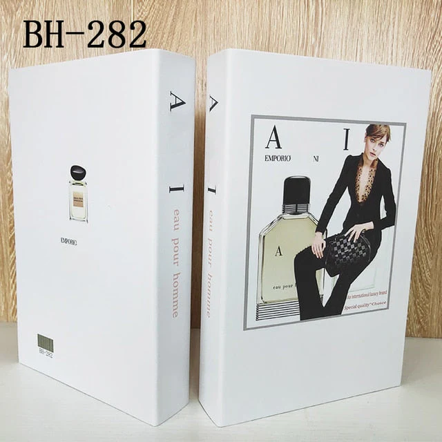 HULIANFU Ins Fashion Fake Books for Decoration Home Decor Coffee Table Book Simulation Prop Book Model Hotel Room Unopenable Box Book - Deanwangkt