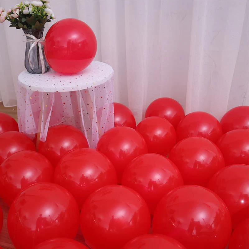 HULIANFU Latex Balloons 10 inch Large Helium Party Balloons for Wedding Birthday Party Supplies Ceremony Decorations 30/50/100 pcs - Deanwangkt