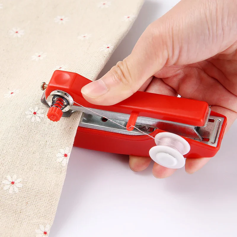 HULIANFU Mini Sewing Machines Needlework Cordless Hand-Held Clothes Useful Portable Sewing Machines Handwork Tools Sewing Accessories - Deanwangkt