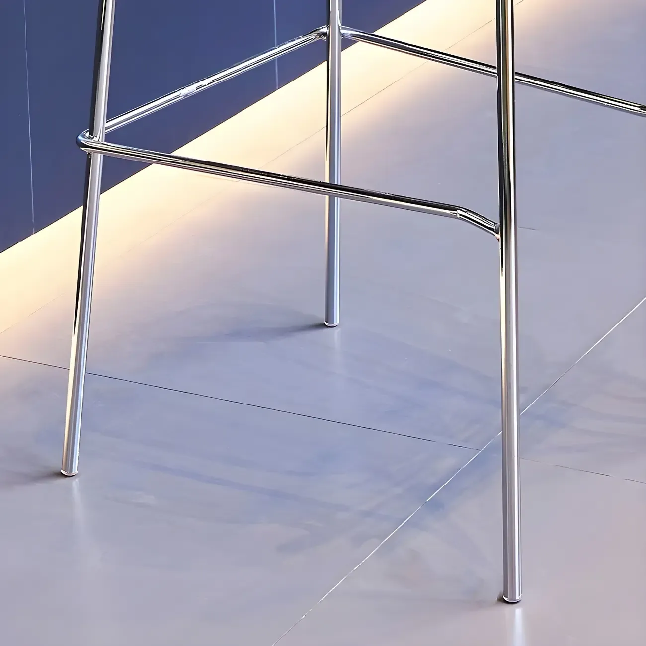 Scandinavian Square Seat Counter Height Acrylic Bar Stools